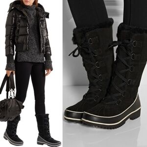 SOREL Tivoli High II Cozy Snow Boots Black Women's NEVER WORN Size 12